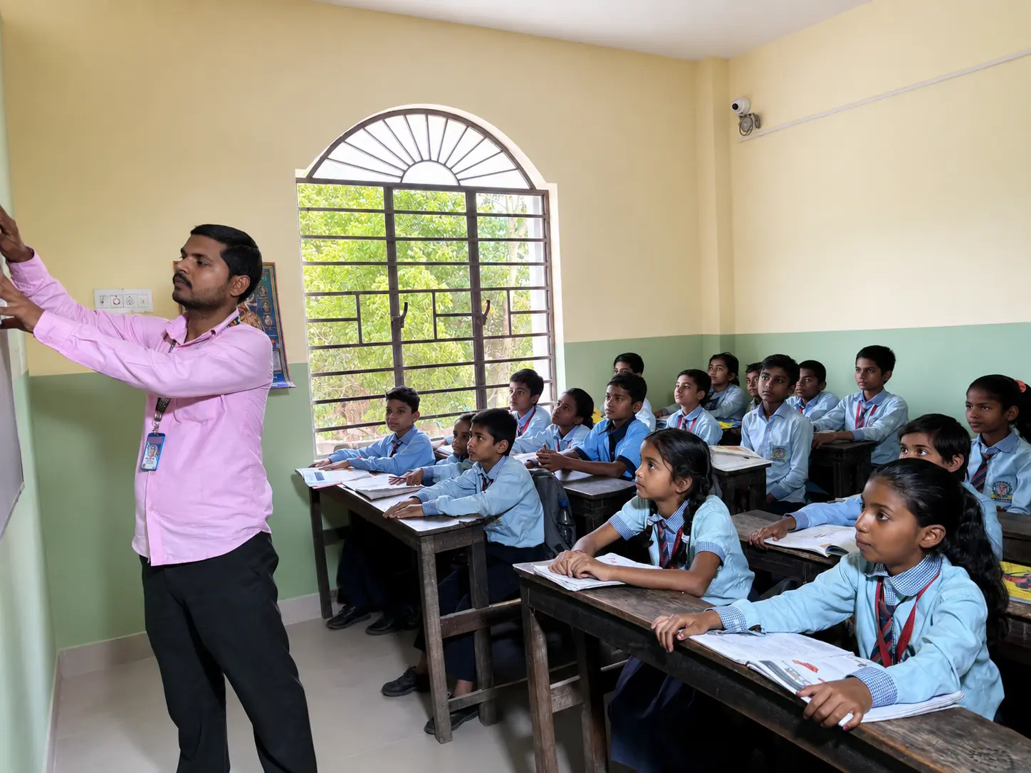 Students with teachers